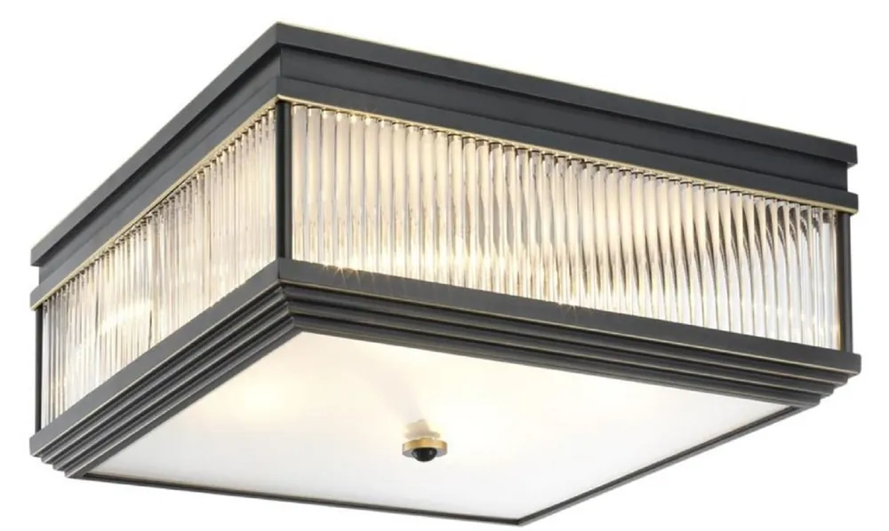 Sichere Zahlung Casa Padrino lampada di copertura di lusso bronzo 40,5 x 40,5 x H. 18,5 cm - Qualità di Lusso