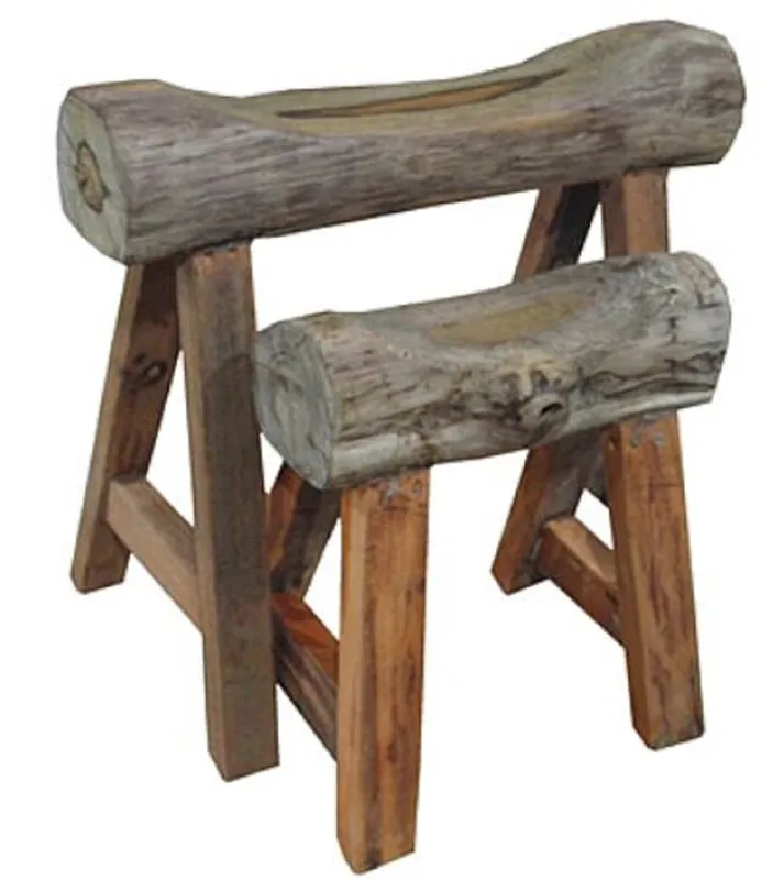 Casa Padrino set di sgabello stile country naturale - Mobili in Stile Country Super-Preis