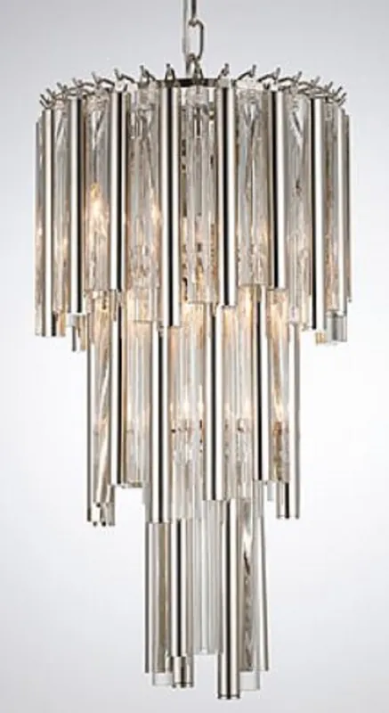 Angebot Casa Padrino Lampadario di Lusso Argento Ø 35 x H. 68 cm - Lampadario Hotel & Ristorante