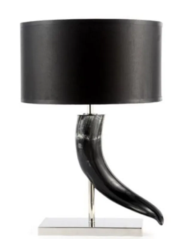 Casa Padrino lampada da tavolo di lusso argento / nero Ø 45 x H. 66 cm - Collezione di Lusso Neuheit