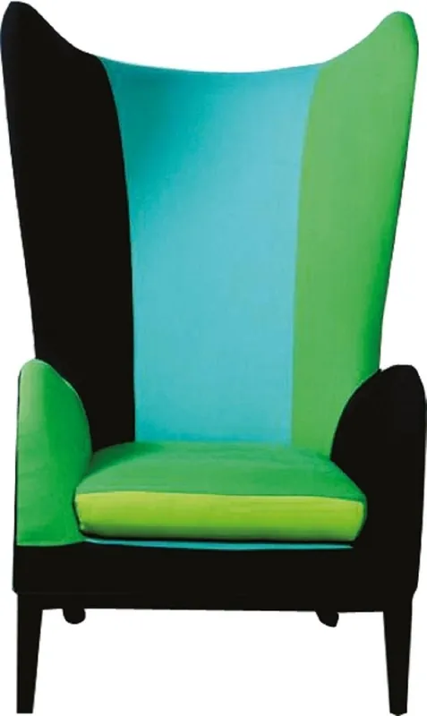 Heißes Angebot Casa Padrino poltrona orecchie di lusso nero / turchese / verde 80 x 79 x H. 131 cm - Mobili di Design per il Soggiorno