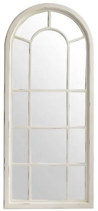 Casa Padrino specchio stile country bianco antico 70 x 4 x H. 160 cm - Specchio da Parete Fatto a Mano in Stile Shabby Chic Solange Der Vorrat Reicht