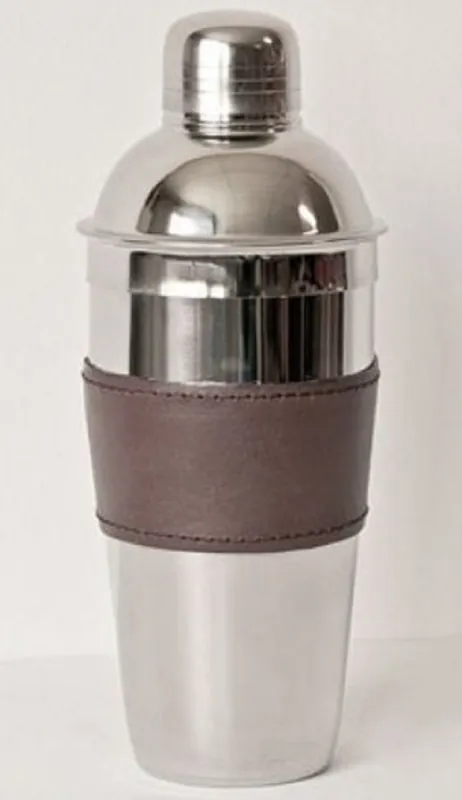 Neuheit Casa Padrino cocktail shaker di lusso in argento / marrone H. 23 cm - Accessori per Gastronomia