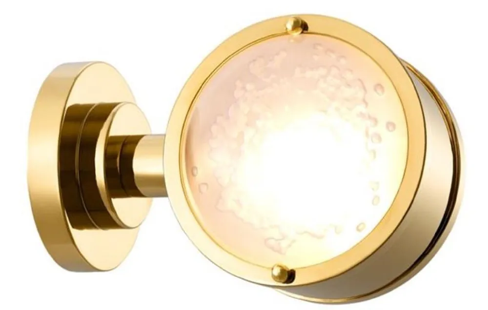 Meistverkauft Casa Padrino lampada da parete di lusso oro / bianco 12,5 x 18,5 x H. 12,5 cm - Collezione di Lusso
