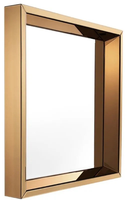 Jetzt Kaufen Casa Padrino specchio di lusso ambra 100 x 12 x H. 100 cm - Arredo Hotel