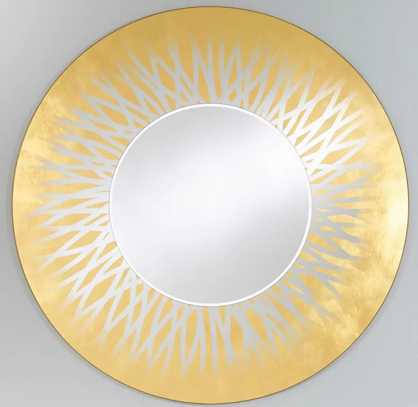 Casa Padrino specchio / specchio a muro di design oro Ø 105 cm - Collezione di Lusso Solange Der Vorrat Reicht