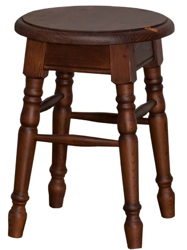Solange Der Vorrat Reicht Casa Padrino sgabello in stile country marrone 35 x 35 x H. 45 cm - Sgabello in Legno Massello in Stile Country