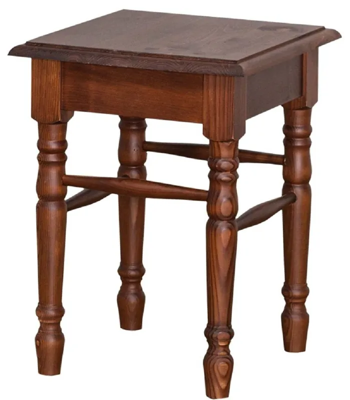 Casa Padrino sgabello in stile country marrone 35 x 35 x H. 45 cm - Mobili in Stile Country Preiswert