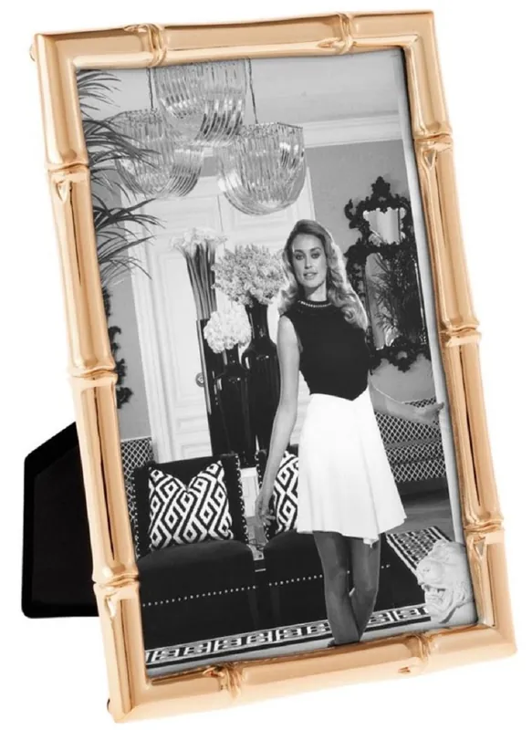 Begrenztes Angebot Casa Padrino cornice per foto di lusso oro rosa 11,5 x H. 16,5 cm - Accessori Decorativi