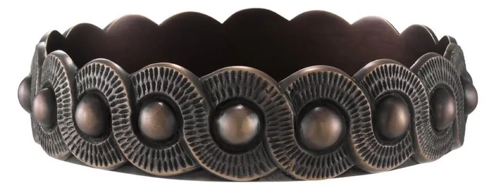 Casa Padrino posacenere in ottone di lusso bronzo Ø 20,5 x H. 4,5 cm - Collezione di Lusso Bestpreis
