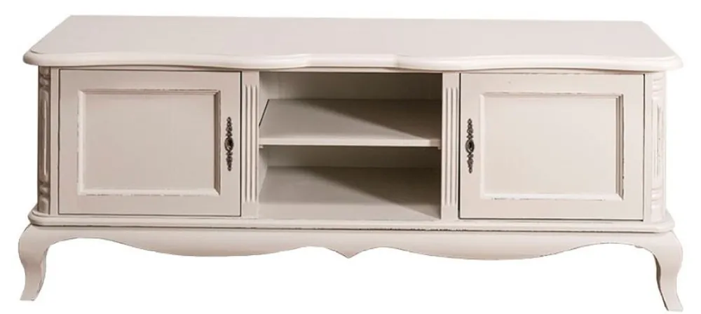 Neu Casa Padrino armadio televisione in stile country con 2 ante grigio chiaro antico 158 x 48 x H. 60 cm - Mobili Soggiorno in Stile Country