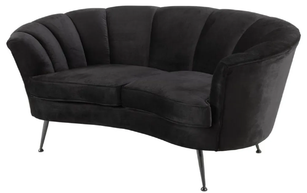 Casa Padrino divano di design nero / bronzo scuro 164 x 74 x H. 73 cm - Collezione di Lusso Preis Gesenkt