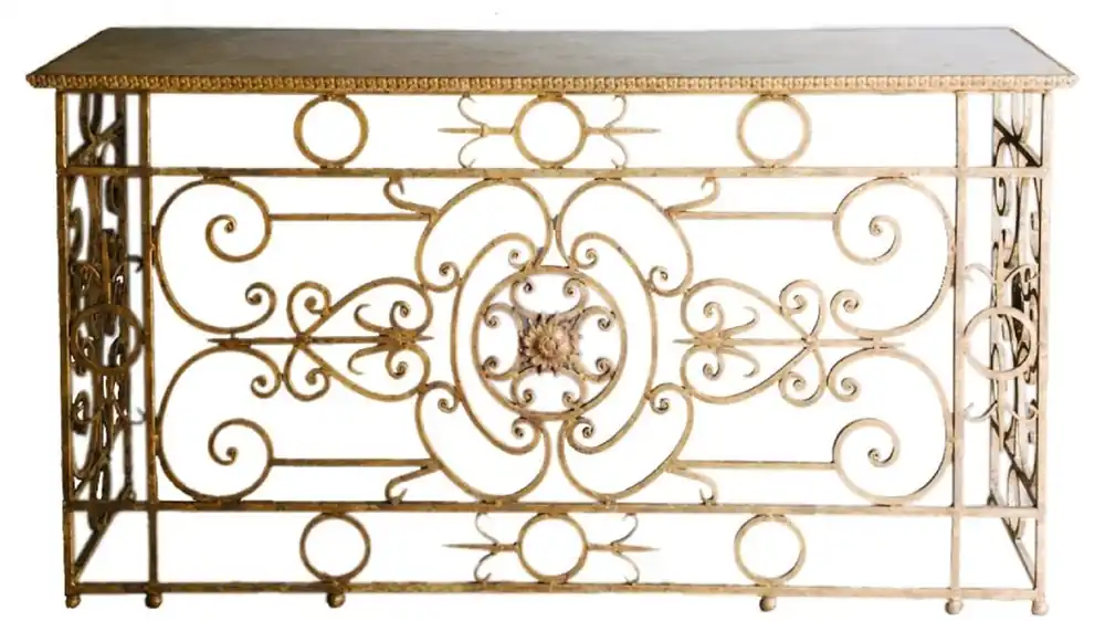 Casa Padrino consolle barocco di lusso bianco / oro antico 172 x 51 x H. 95 cm - Mobili Barocchi Begrenztes Angebot