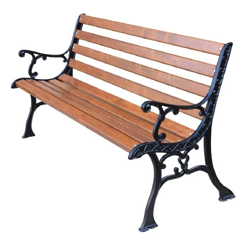 Wochenendangebot Casa Padrino Panca da Giardino Art Nouveau con Braccioli Marrone / Nero 150 x 40 x H. 78 cm - Panchina - Panca - Mobili da Giardino