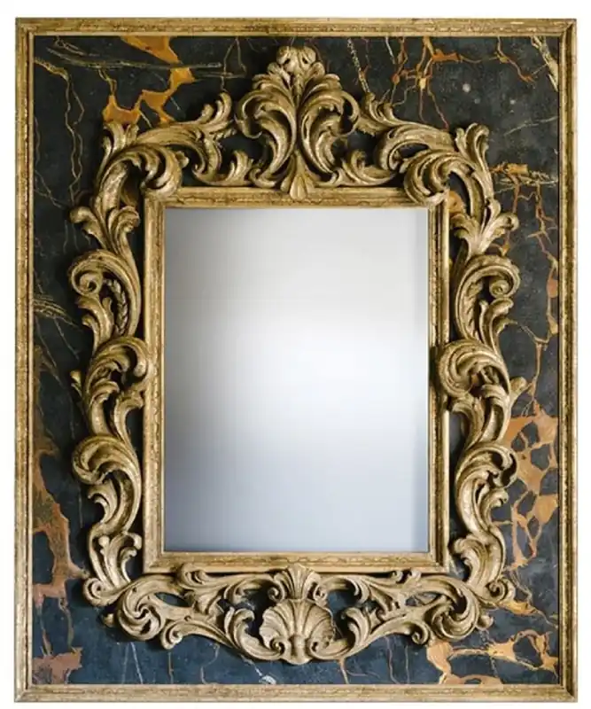 Meistverkauft Casa Padrino Specchio Barocco Nero / Oro 104,5 x H. 128 cm - Magnifico Specchio a Muro Fatto a Mano con Cornice Decorativa e Splendide Decorazioni