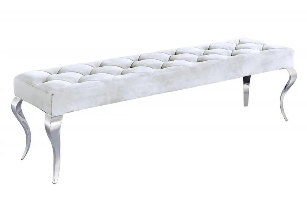 Sgabello Casa Padrino Baroque Argento - Panca design - sgabello - Panca barocca Aktuell
