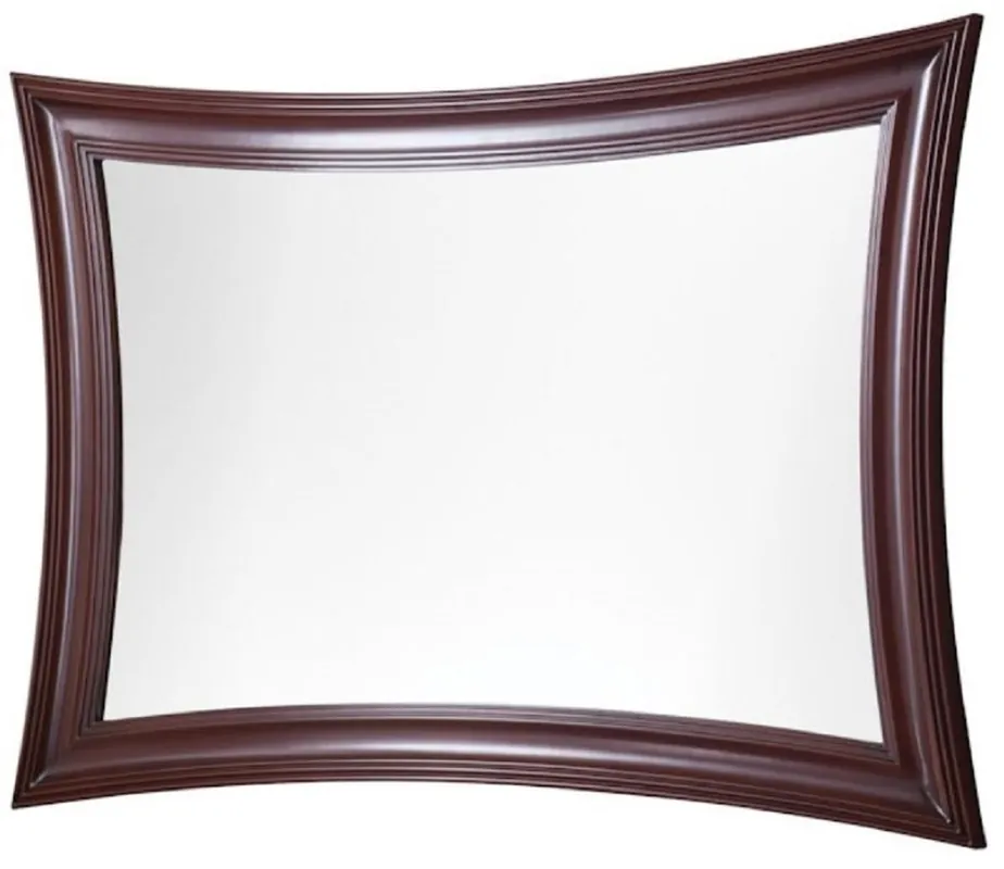 Casa Padrino Specchio da Parete di Lusso Marrone Scuro 85 x 2,5 x 120 cm - Specchio con Cornice in Legno Massello - Accessori per la Decorazione del Soggiorno Abverkauf