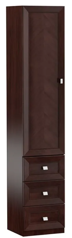 Meistverkauft Casa Padrino Armadio del Soggiorno di Lusso con Anta e 3 Cassetti Marrone Scuro / Argento 45,4 x 44,2 x H. 225,6 cm - Armadio Ufficio - Mobili di Lusso
