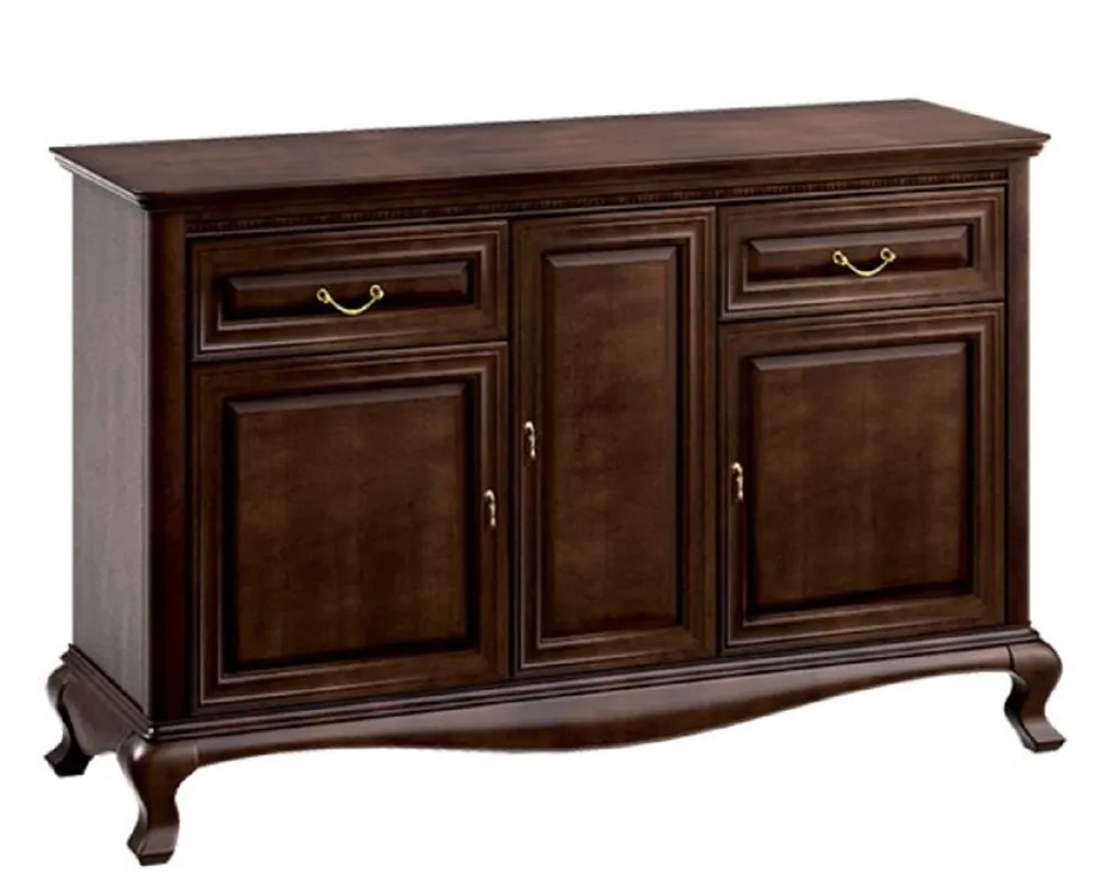 Top-Preis Casa Padrino Cassettone Art Nouveau di Lusso con 3 Porte e 2 Cassetti Marrone Scuro 148,3 x 45,6 x H. 95 cm - Qualità di Lusso
