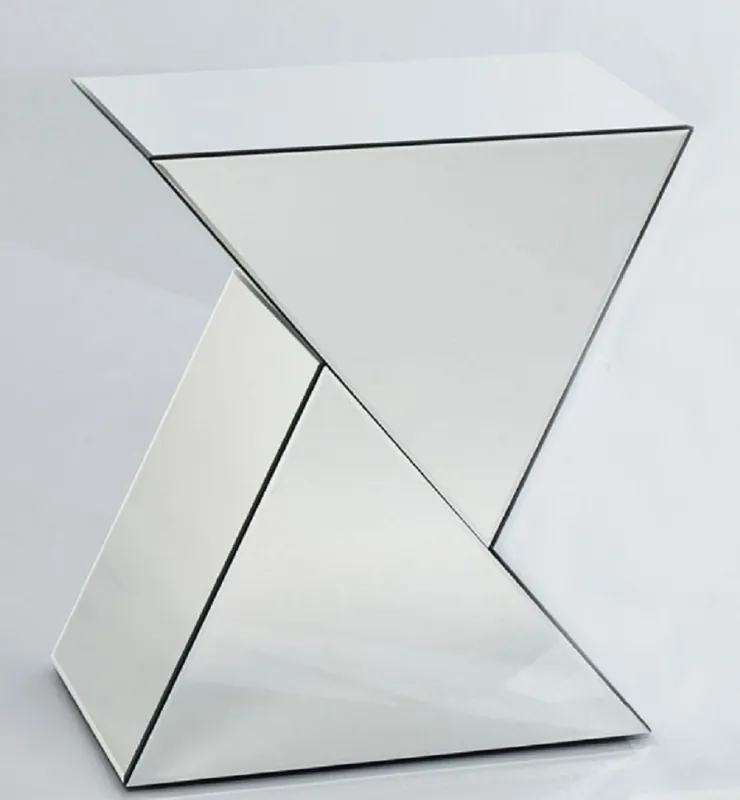 Sale Casa Padrino tavolino da salotto in vetro specchiato di design 52 x 38 x H. 60 cm - Arredo per Soggiorno