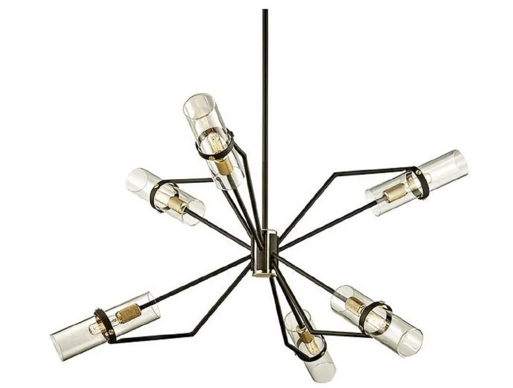 Direktkauf Casa Padrino lampadario di lusso bronzo / ottone Ø 91,4 x H. 55,3 cm - Lampadario di Design per Soggiorno - Qualità di Lusso