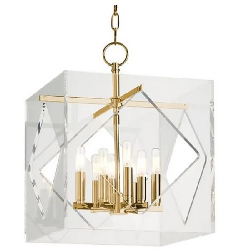 Casa Padrino lampada a sospensione di lusso ottone anticato 40,7 x 40,7 x H. 54,6 cm - Lampada a Sospensione a Forma di Cubo Begrenztes Angebot