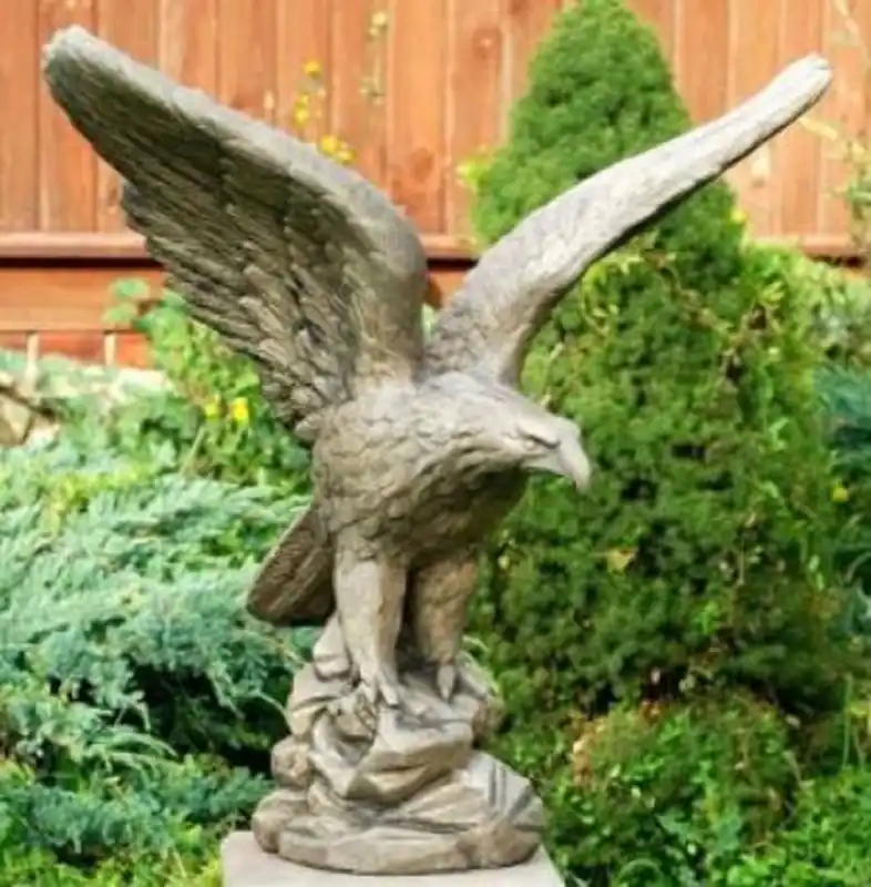 Casa Padrino scultura aquila 59 x H. 59 cm - Decorazione da Giardino - Speciale! Nur Für Kurze Zeit