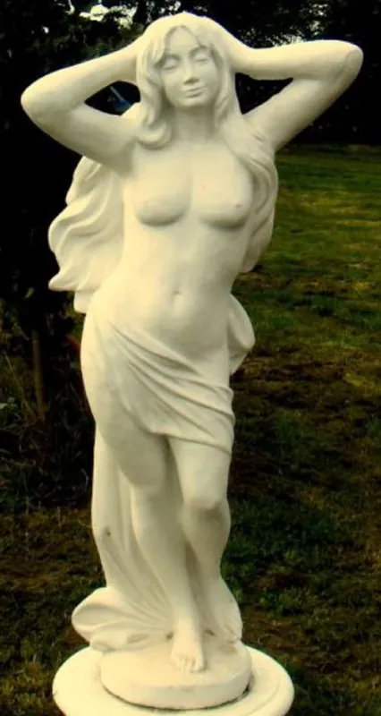 Casa Padrino Art Nouveau Sculpture Vergine 53 x 31 x H. 120 cm - Splendid Garden Decoration - Special! Preis Gesenkt