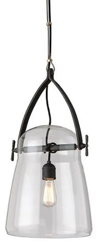 Online Kaufen Casa Padrino lampada a sospensione di lusso nero Ø 30,5 x H. 61 cm - Lampada a Sospensione con Paralume Rotondo in Vetro