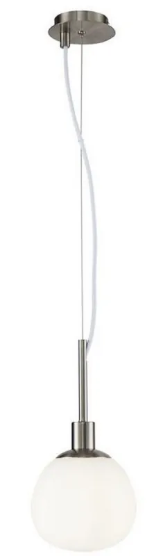 Sichere Zahlung Casa Padrino lampada a sospensione argento / bianco Ø 15 x H. 30,5 cm - Lampada a Sospensione Moderna