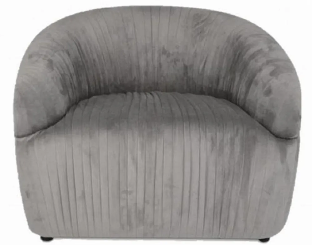 Casa Padrino poltrona di lusso in velluto grigio 83 x 83 x H. 66 cm - Mobili per Soggiorno Preisknaller