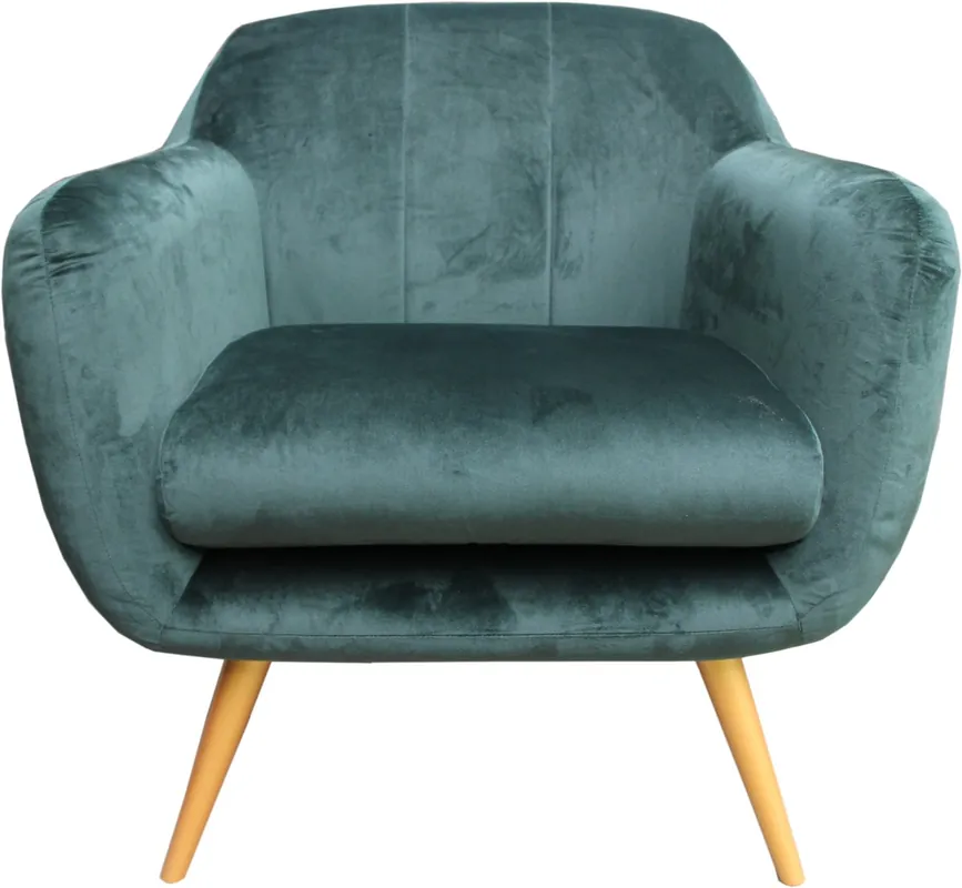 Poltrona Casa Padrino Retro Salon Verde / Oro - Sedia da cocktail Poltrona anni '60 Preisknaller