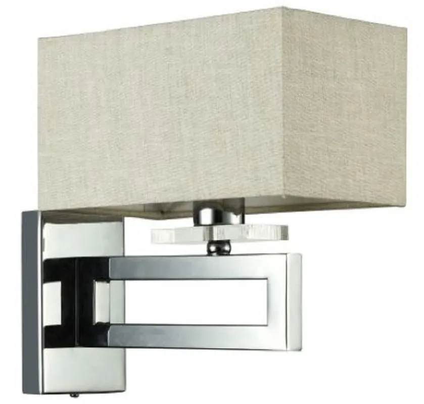 Casa Padrino Lampada da Parete Art Deco Argento / Cachi 12 x 24 x H. 24 cm - Lampada Art Déco Schneller Versand