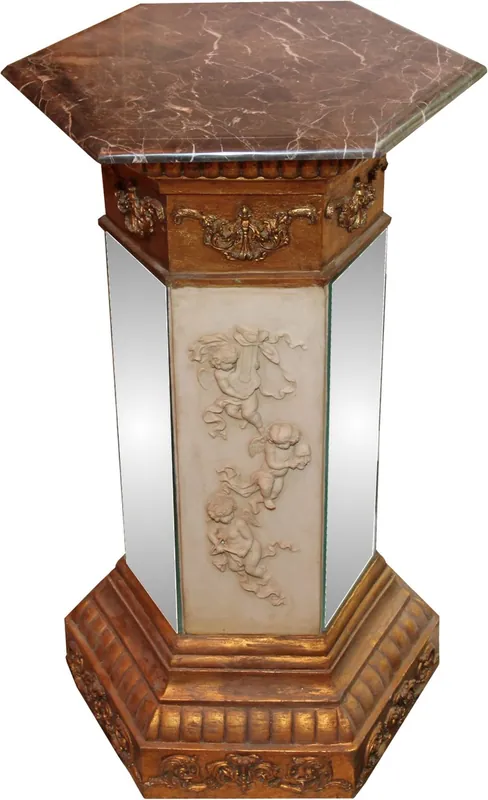 Colonna barocca Casa Padrino oro antico 84 x 51 cm - Colonna stile antico - Edizione limitata Sichere Zahlung