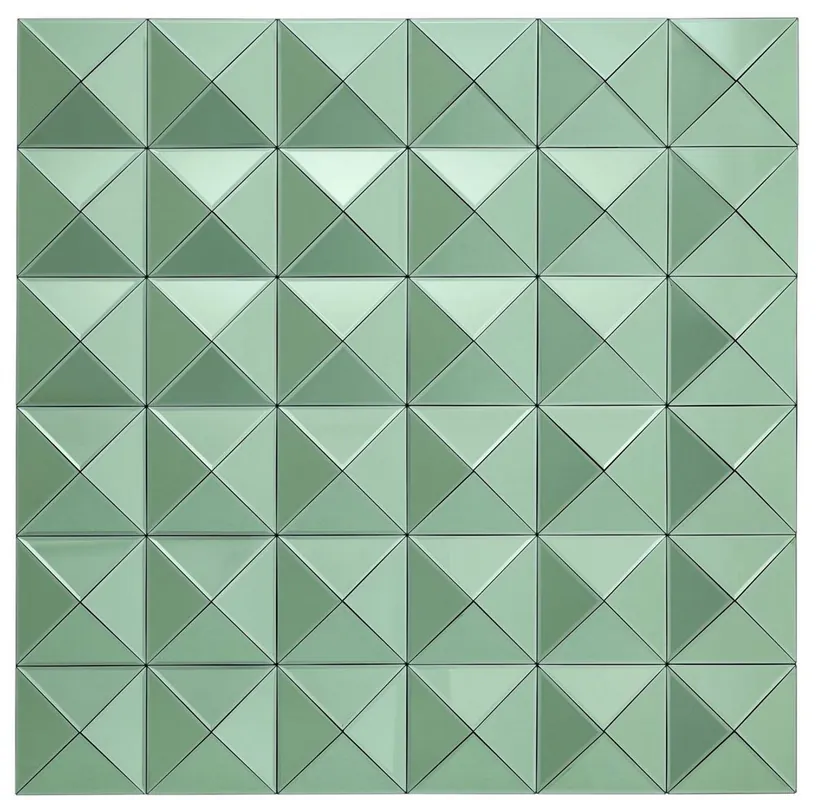 Billig Casa Padrino specchio di design verde 110 x 4 x H. 110 cm - Specchio da Parete di Lusso - Mobili di Design
