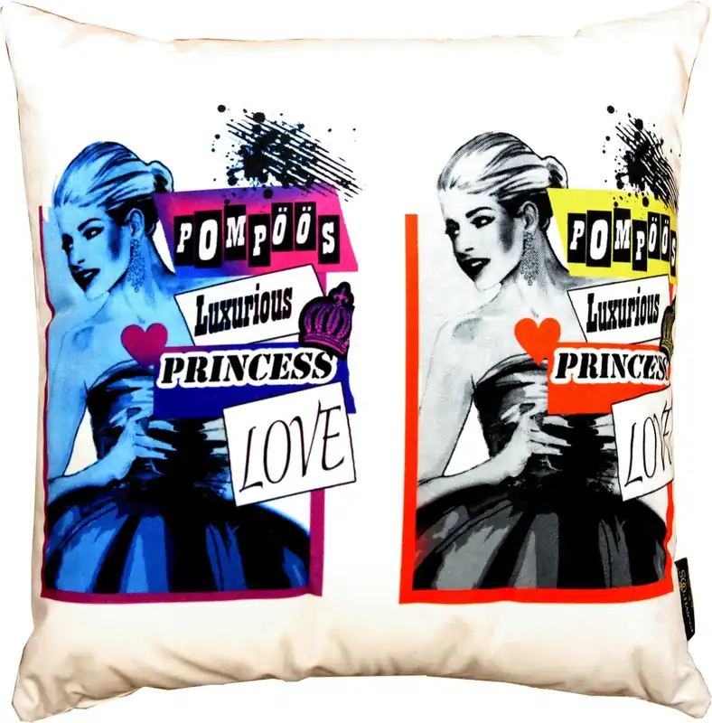 Harald Glööckler Cuscino di design Pompöös di Casa Padrino Pop Art - Collezione d'arte - Begrenztes Angebot