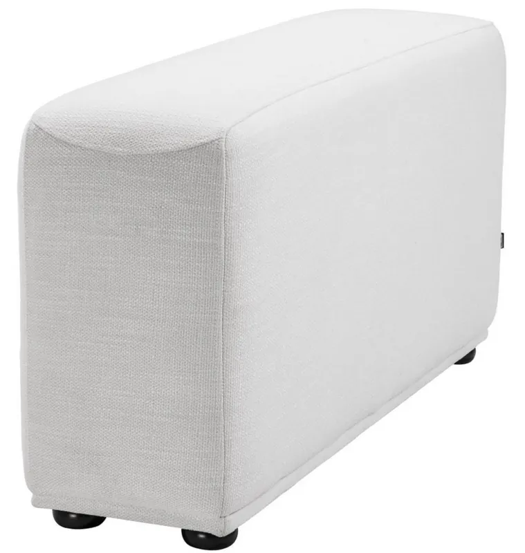 Jetzt Bestellen Casa Padrino bracciolo di lusso con tessuto in microfibra bianco / nero 33 x 109 x H. 55 cm - Mobili per Soggiorno