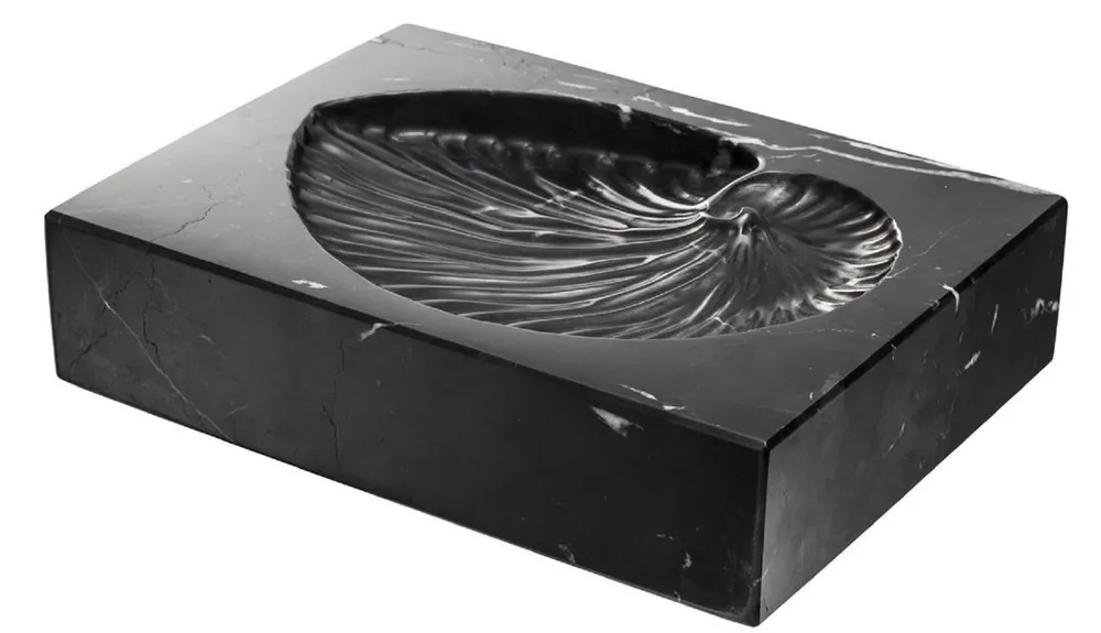 Casa Padrino decorazione da scrivania di lusso nero 24 x 18 x H. 5,5 cm - Oggetto Decorativo in Marmo - Accessori Decorativi Top-Angebot