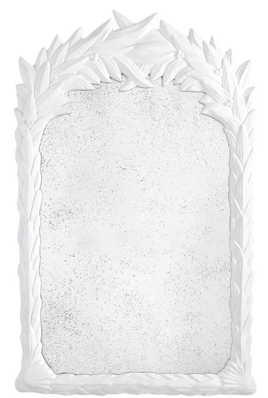 Casa Padrino specchio di lusso bianco / vetro specchio antico 82 x 5 x H. 130 cm - Specchio da Parete nello Stile Coloniale - Collezione di Lusso Finale Aktion