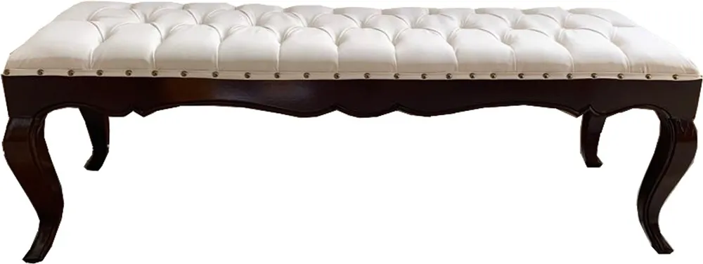 Panca da pranzo barocca di lusso Casa Padrino in crema chiaro / marrone 140 cm - Panca barocco hotel - Qualità di lusso Neue Kollektion