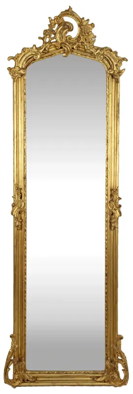 Casa Padrino Specchio Barocco Oro 55 x H. 175 cm - Specchio da Parete in Stile Antico - Mobili Barocchi Neu Im Sortiment