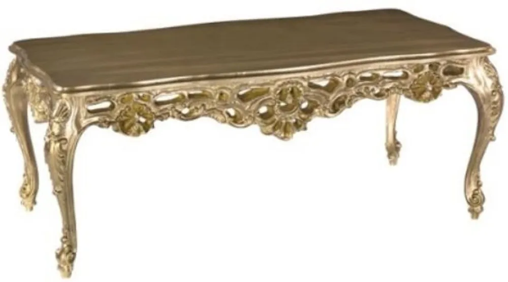 Casa Padrino tavolino da caffè barocco di lusso bronzo-oro 109 x 57 x A. 44 cm - Magnifico tavolo da salotto - Mobili da Barocco per Soggiorno - Qualità di Lusso - Made in Italy Sichere Zahlung