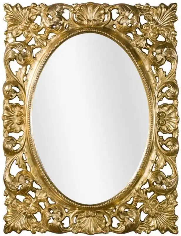 Ausverkauf Casa Padrino specchio da parete barocco di lusso oro 73 x 6 x A. 95 cm - Specchio per soggiorno - Specchio per guardaroba - Specchio Barocco