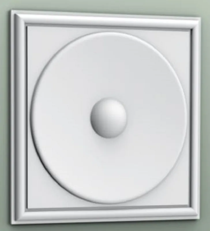 Markenware Casa Padrino pannello 3D bianco 33,3 x 2,6 x A. 33,3 cm - Pannello a parete - Pannello a soffitto - Decorazione Murale in Stile Barocco