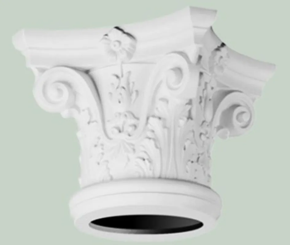 Neue Kollektion Casa Padrino elemento decorativo barocco pilastro testiera bianco 36 x 36 x A. 30 cm - Elemento Decorativo Barocco - Accessori Decorativi