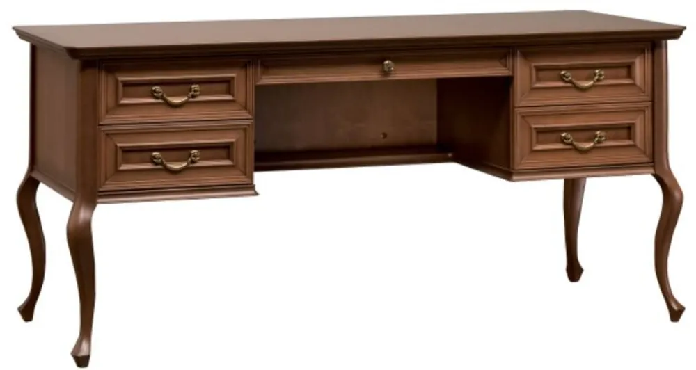 Casa Padrino scrivania Art Nouveau di lusso marrone 163,3 x 68,4 x A. 75,6 cm - Mobili per Ufficio Barocco e Art Nouveau Markenprodukt