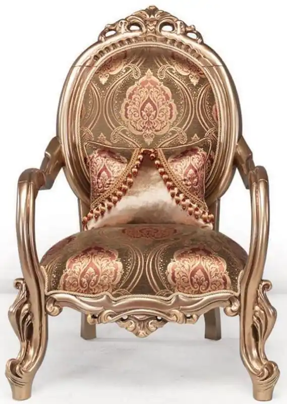 Casa Padrino poltrona barocco di lusso bronzo / marrone / rosso bordeaux 82 x 72 x A. 115 cm - Mobili per soggiorno - Mobili Barocchi Wochenendangebot