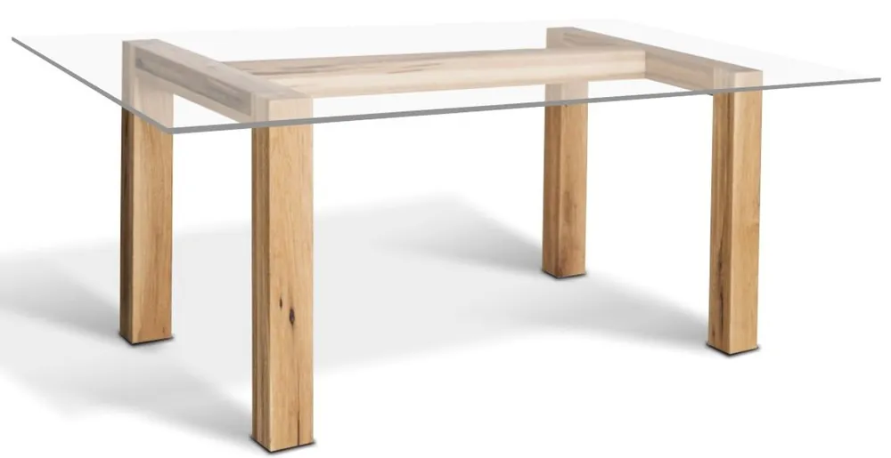 Nur Heute Casa Padrino tavolo da pranzo di lusso 180 x 90 x A. 77 cm - Diversi Colori - Tavolo da cucina moderno con piano in vetro - Mobili per Sala da Pranzo