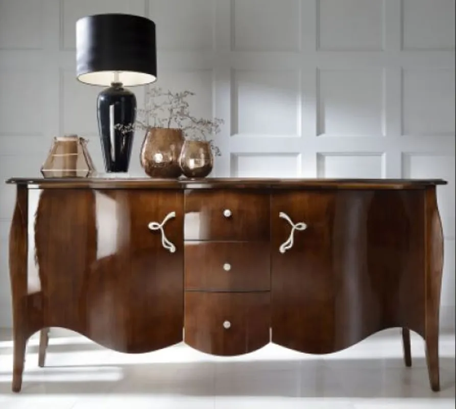 Günstig Cassettone barocco di lusso Casa Padrino marrone 201 cm - credenza mobili art deco