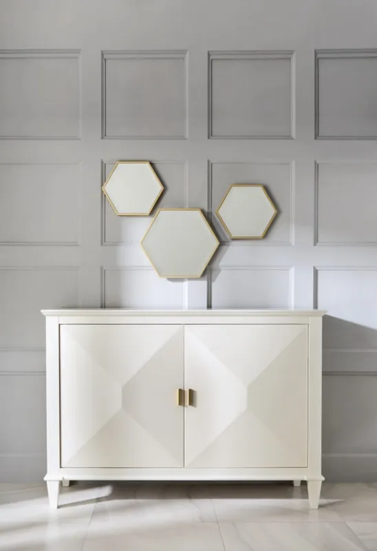 Comò neoclassico di lusso Casa Padrino bianco / oro 140 x H100 cm - credenza mobili art deco Direktkauf